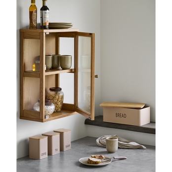 Závesná vitrína ZOMURO 5 dub 4