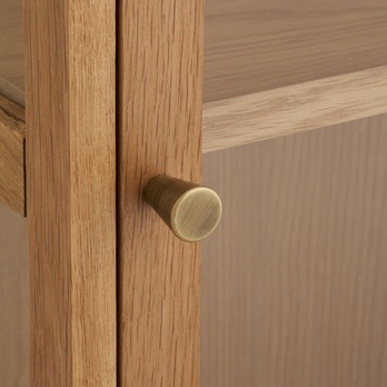 Závesná vitrína ZOMURO 5 dub 7