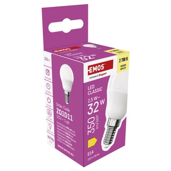 LED žiarovka ZQ1D11 E14, 2,5 W, teplá biela 5