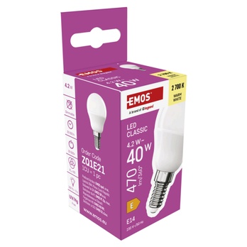 LED žiarovka ZQ1E21 E14, 4,2 W, teplá biela 5
