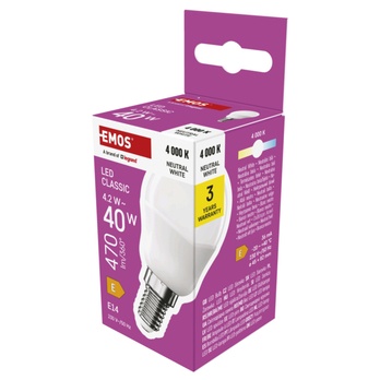 LED žiarovka ZQ1E23 E14, 4,2 W, neutrálna biela 4