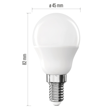 LED žiarovka ZQ1E24 E14, 4,2 W, studená biela 8