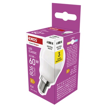 LED žiarovka ZQ1E43 E14, 6,5W, neutrálna biela 4