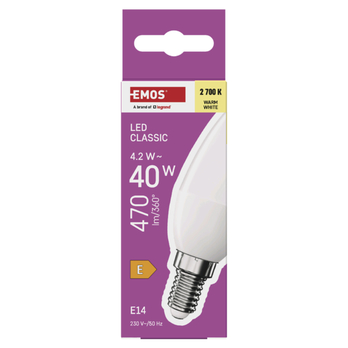 LED žiarovka ZQ3E21 E14, 4,2 W, teplá biela 3