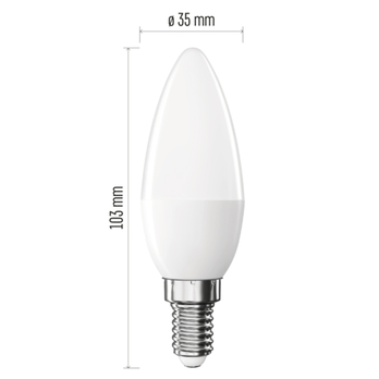 LED žiarovka ZQ3E21 E14, 4,2 W, teplá biela 8