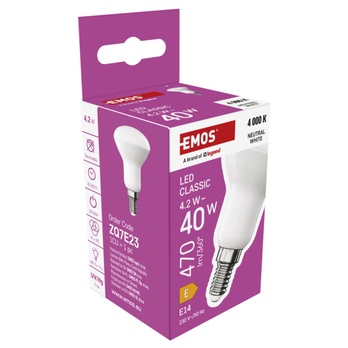 LED žiarovka ZQ7E23 E14, 4,2 W, neutrálna biela 5