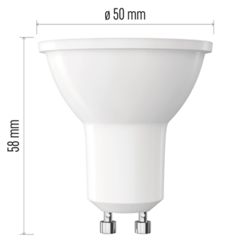 LED žiarovka ZQ8E13 GU10, 3W, neutrálna biela 8