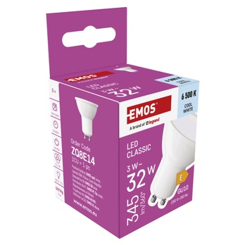 LED žiarovka ZQ8E14 GU10, 3 W, studená biela 5