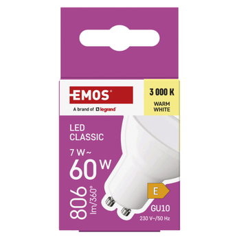 LED žiarovka ZQ8E42 GU10, 7 W, teplá biela 3