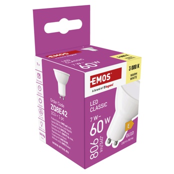 LED žiarovka ZQ8E42 GU10, 7 W, teplá biela 5