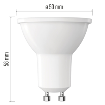 LED žiarovka ZQ8E43 GU10, 7 W, neutrálna biela 10