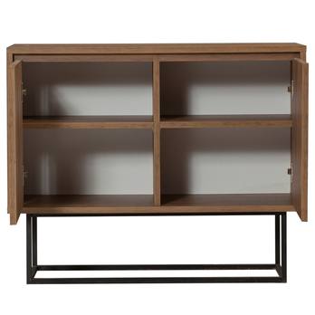 Komoda ZURI orech/čierna 2