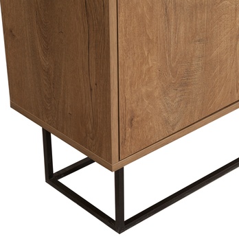 Komoda ZURI orech/čierna 5