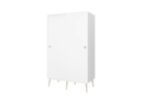 Šatníkové skrine biele